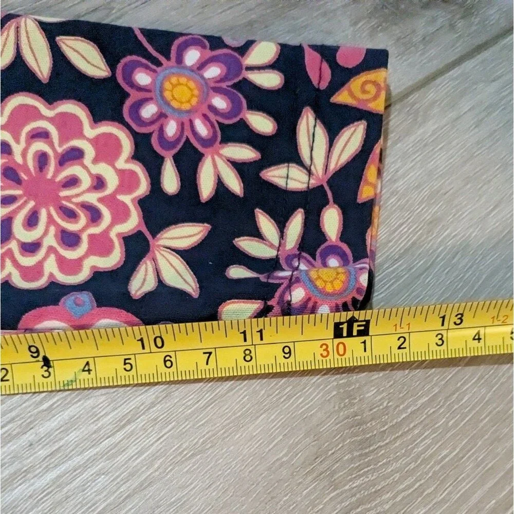 Hanna Andersson Navy Blue Pink Floral Long Sleeve Dress Girls 120 US 6-7 - Picture 7 of 8